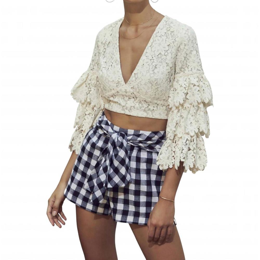 NEW SAYLOR antonia shorts in black/white